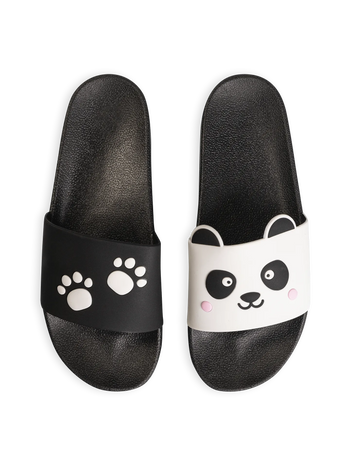 Lustige Pantoletten Pandapfoten