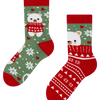 Lustige warme Socken für Kinder Bär mit Schal