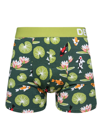Lustige Boxershorts für Männer Koi-Fische und Seerosen