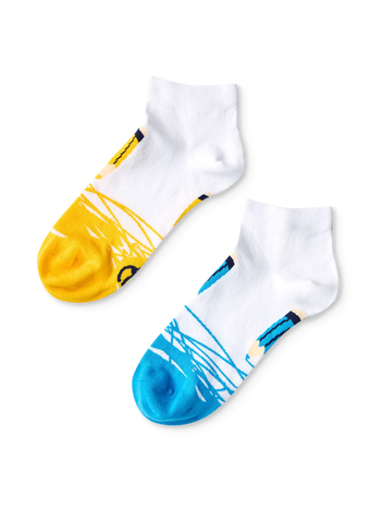 Lustige Knöchelsocken Bunte Bleistifte