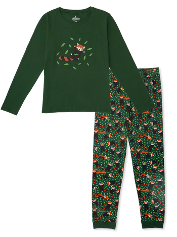 Lustiger Pyjama für Frauen Roter Panda