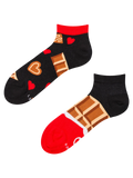 Lustige Knöchelsocken Schokoladenliebe