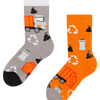 Lustige Kindersocken Müllwagen