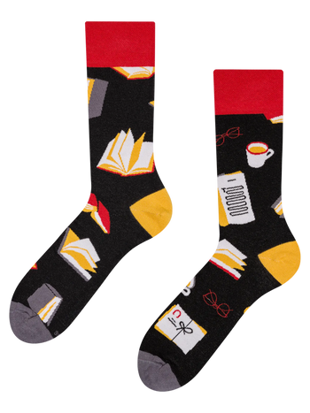 Lustige Socken Buchliebhaber