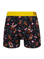 Lustige Boxershorts für Männer Hühner-Astronaut