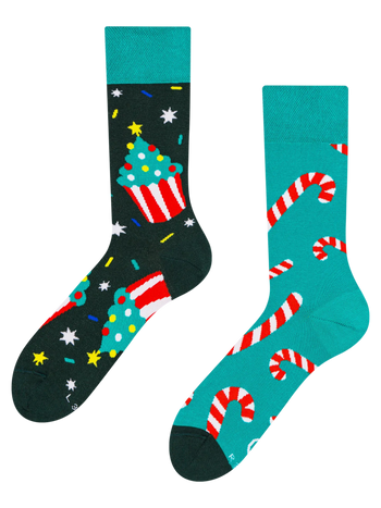 Lustige Socken Weihnachts-Süßigkeiten 