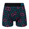 Lustige Boxershorts für Männer Pixelherzen
