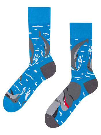 Lustige Socken Delfine