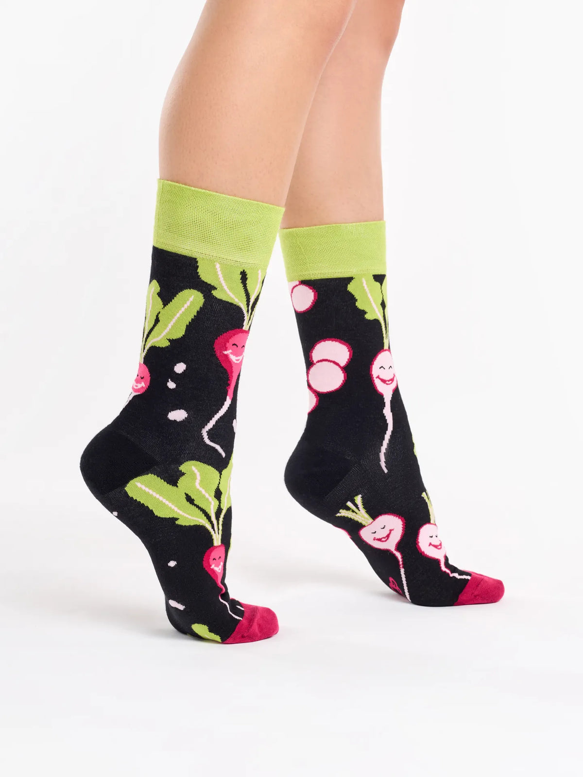 Radish Socks Lustige Socken Fröhliches Radieschen – Dedoles