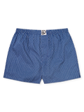 Blau-grau gemusterte Shorts für Männer