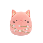 Squishmallows Wilka die Pfirsichkatze, eingewickelt mit Blumenstielen, 20 cm
