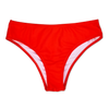Leuchtend rote Bikinihöschen mit mittlerer Taille