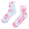 Rosa Crewsocken mit Tie-Dye-Effekt