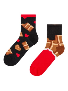 Lustige Crewsocken Schokoladenliebe