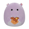 Squishmallows Hanna das lila Nilpferd mit Herz, 20 cm