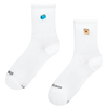 Gerippte Mid-Calf-Socken Love Served Warm