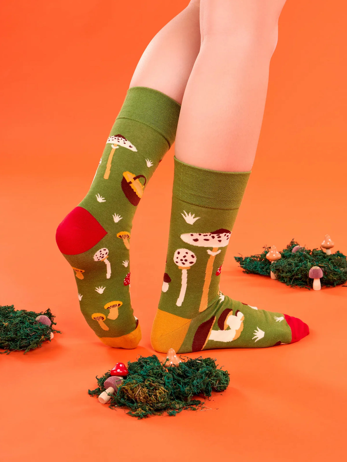 Lustige Socken Pilzjagd