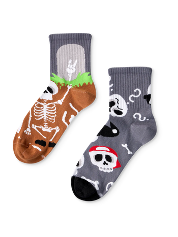 Lustige Crewsocken Lustige Skelette