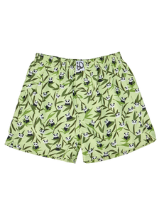 Lustige Shorts für Männer Pandas und Bambus