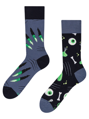 Lustige Socken Grünes Monster