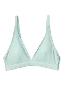 Hellgrüne nahtlose Bralette in Triangelform