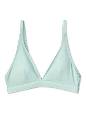 Hellgrüne nahtlose Bralette in Triangelform
