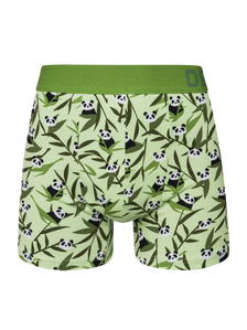 Lustige Boxershorts für Männer Pandas und Bambus