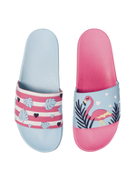 Lustige Pantoletten Liebes-Flamingos