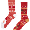 Lustige warme Socken Rentier vom Weihnachtsmann