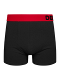 Schwarze und rote Boxershorts für Männer
