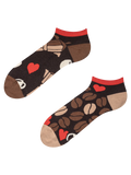 Lustige Knöchelsocken Kaffeeliebe