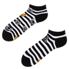 Lustige Knöchelsocken Katzen und Streifen
