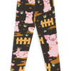 Lustige Leggings aus Baumwolle für Kinder Schweine auf dem Bauernhof
