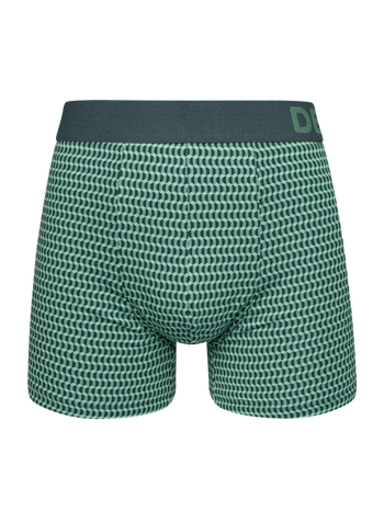 Pastellgrün Gemusterte Boxershorts für Männer