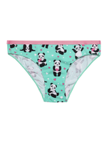 Lustige Damenhöschen Panda und Herzen