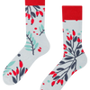 Lustige warme Socken Hagebutten im Schnee