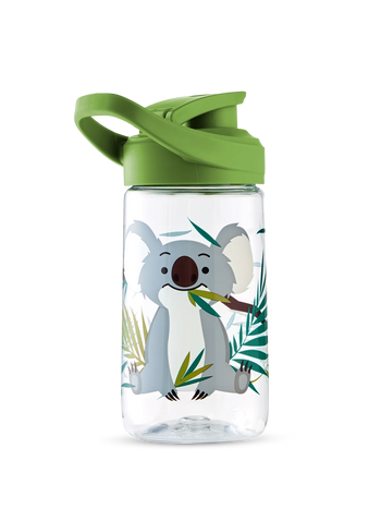 Lustige Wasserflasche Koala und Blätter 470 ml
