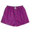 Blau und Magent gemusterte Shorts für Männer