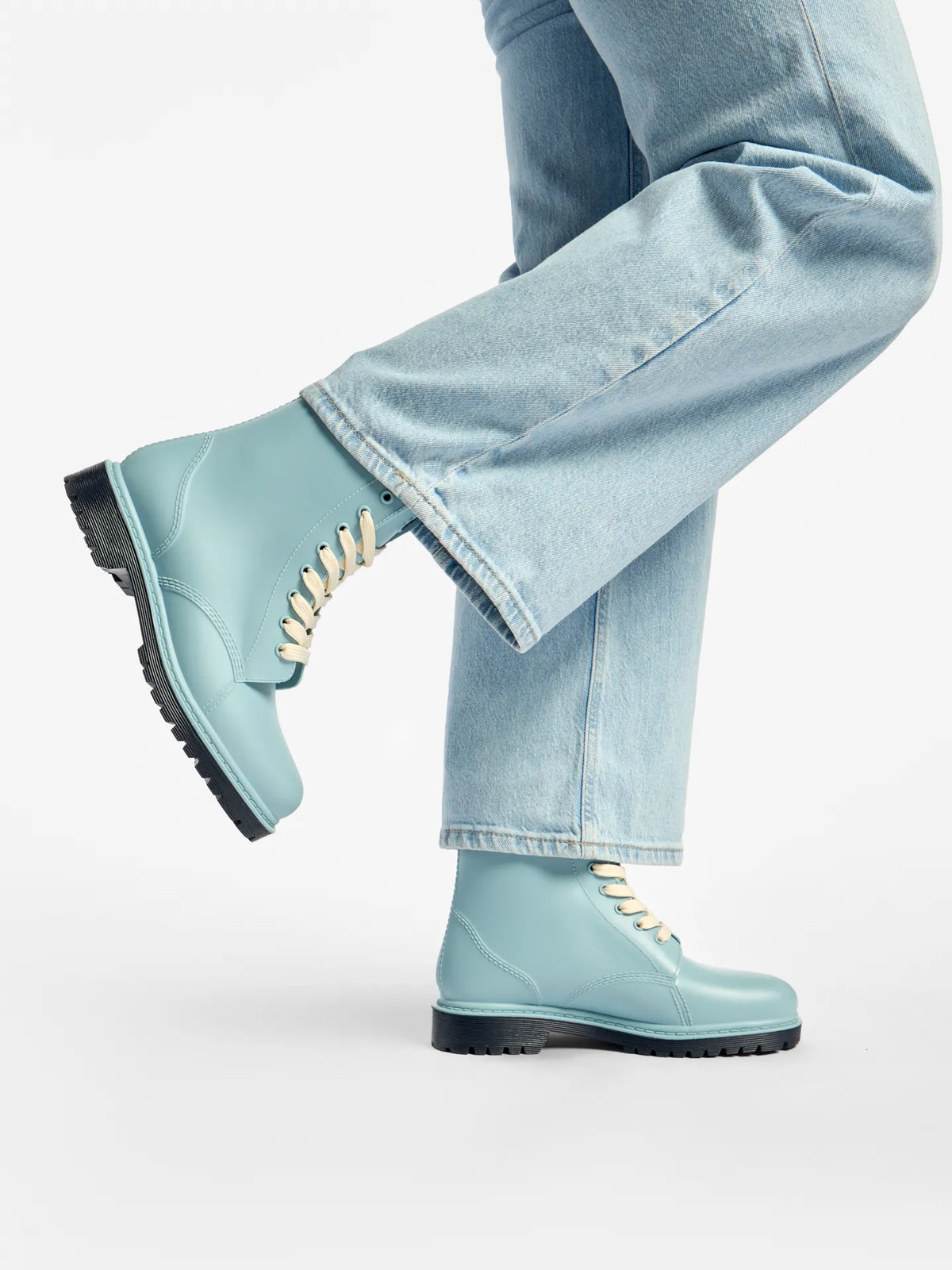 Stahlblaue Regenstiefel für Frauen – Dedoles