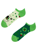 Lustige Sneakersocken Vierblättriger Glücksklee