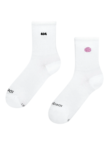 Gerippte Mid-Calf-Socken 404: Brain Not Found