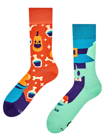 Lustige Socken Hexe