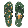 Lustige Flip-Flops Bier & Bläschen