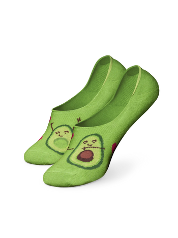 Lustige No-Show-Socken Avocado-Liebe