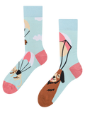 Lustige Socken Fliegende Katzen und Hunde