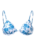 Bügel-Bikinioberteil Blaue Rosen