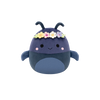 Squishmallows Tyrone der Marine-Mistkäfer mit Blumenkrone, 20 cm