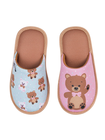 Lustige Hausschuhe für Kinder Teddybär