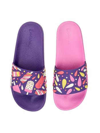 Lustige Pantoletten für Kinder Eis am Stiel