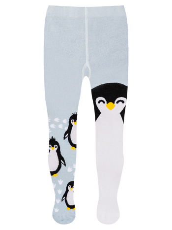 Lustige Strumpfhosen für Kinder Winterpinguin